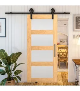Glasschiebetür BARN-LINE - Country Sonoma Eiche Model 35