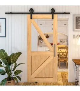 Glasschiebetür BARN-LINE - Country Sonoma Eiche Model 42