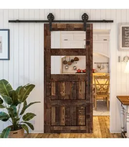 Glasschiebetür BARN-LINE - Country Altholz Astig Model 32