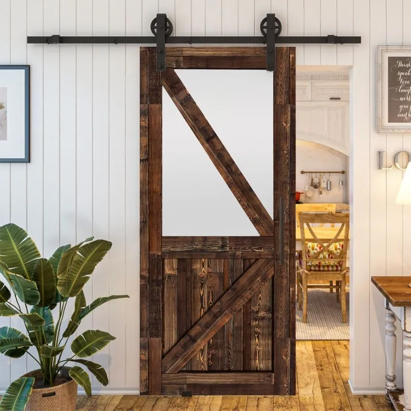 Glasschiebetür BARN-LINE - Country Altholz Astig Modell 43