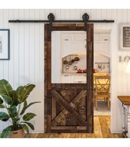 Glasschiebetür BARN-LINE - Country Altholz Astig Model 51
