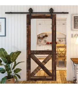 Glasschiebetür BARN-LINE - Country Altholz Astig Model 52