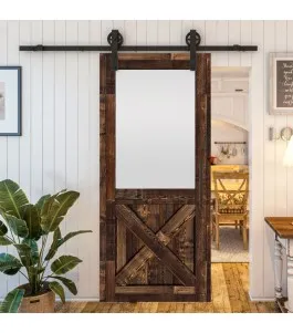 Glasschiebetür BARN-LINE - Country Altholz Astig Model 53