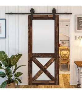 Glasschiebetür BARN-LINE - Country Altholz Astig Model 54