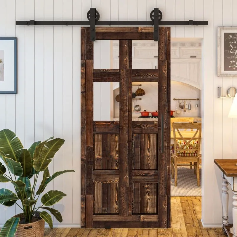 Glasschiebetür BARN-LINE - Country Altholz Astig Modell 62