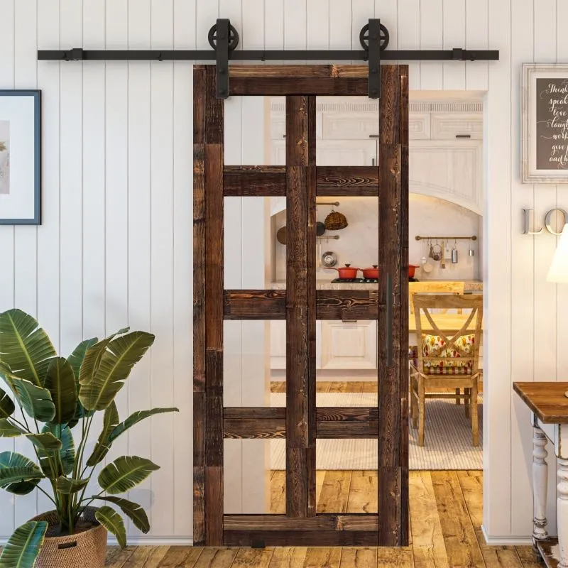 Glasschiebetür BARN-LINE - Country Altholz Astig Modell 63