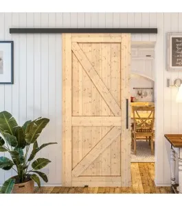 Glasschiebetür BLACK-LINE - Country Astkiefer Model 40