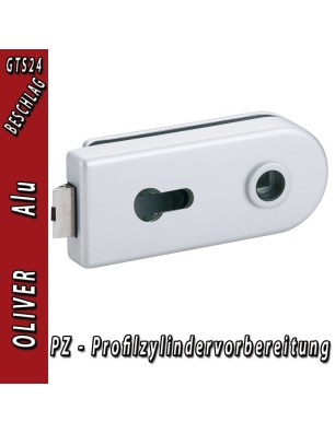 Glastürbeschlag OLIVER - Aluminium
