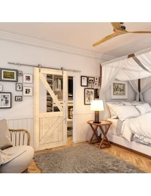 Glasschiebetür PIPE-LINE - Country Astkiefer Model 42