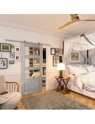 Glasschiebetür PIPE-LINE - Country Graueiche Model 32