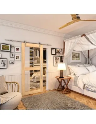 Glasschiebetür PIPE-LINE - Country Sonoma Eiche Model 21