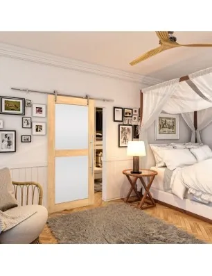 Glasschiebetür PIPE-LINE - Country Sonoma Eiche Model 23