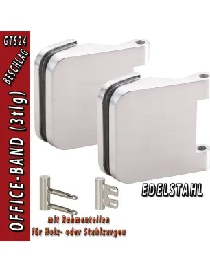 Glastürbeschlag OLIVER - Edelstahl