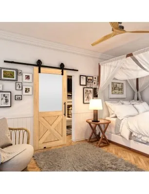 Glasschiebetür BARN-LINE - Country Sonoma Eiche Model 54