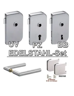 Glastürbeschlag Thomas - Edelstahl