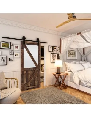 Glasschiebetür BARN-LINE - Country Altholz Astig Model 43