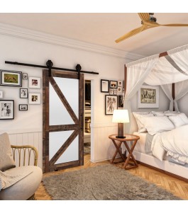 Glasschiebetür BARN-LINE - Country Altholz Astig Model 44