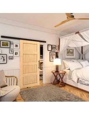 Glasschiebetür BLACK-LINE - Country Sonoma Eiche Model 30