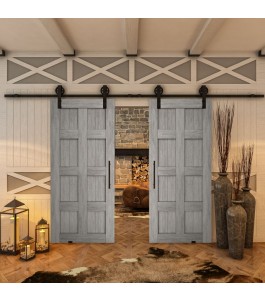 Glasschiebetür BARN-LINE - Country Graueiche Model 60