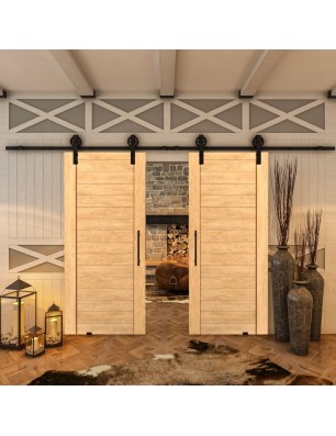 Glasschiebetür BARN-LINE - Country Sonoma Eiche Model 10