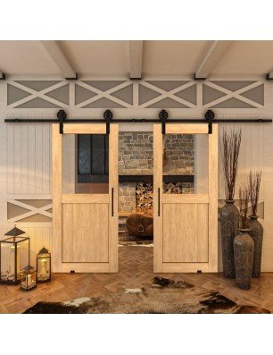 Glasschiebetür BARN-LINE - Country Sonoma Eiche Model 22