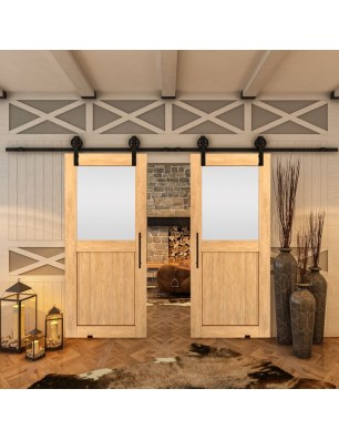 Glasschiebetür BARN-LINE - Country Sonoma Eiche Model 24