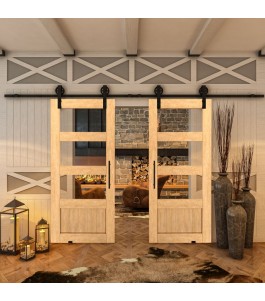 Glasschiebetür BARN-LINE - Country Sonoma Eiche Model 32