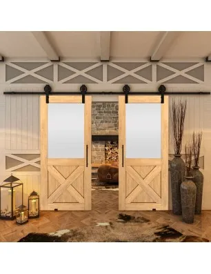 Glasschiebetür BARN-LINE - Country Sonoma Eiche Model 54