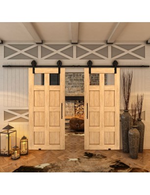 Glasschiebetür BARN-LINE - Country Sonoma Eiche Model 63
