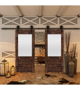 Glasschiebetür BARN-LINE - Country Altholz Astig Model 14