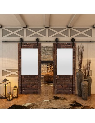 Glasschiebetür BARN-LINE - Country Altholz Astig Model 14