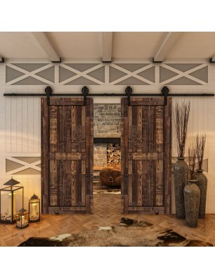 Glasschiebetür BARN-LINE - Country Altholz Astig Model 20