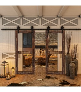 Glasschiebetür BARN-LINE - Country Altholz Astig Model 22