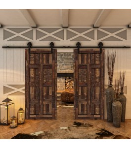Glasschiebetür BARN-LINE - Country Altholz Astig Model 60