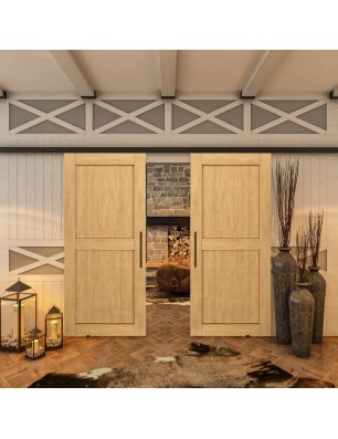 Glasschiebetür BLACK-LINE - Country Sonoma Eiche Model 20