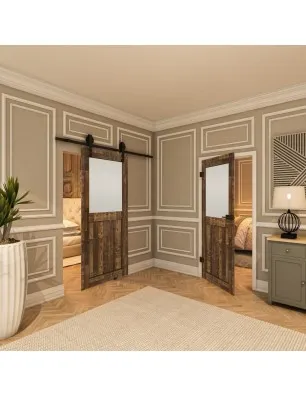 Glasschiebetür BARN-LINE - Country Altholz Astig Model 23