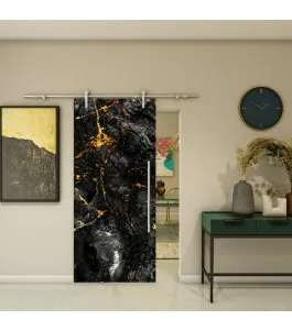 Glasschiebetür PIPE-LINE - Fotoprint Model 6