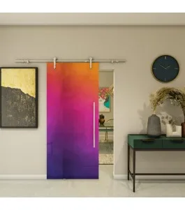 Glasschiebetür PIPE-LINE - Fotoprint Model 7