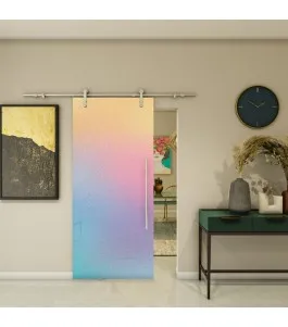 Glasschiebetür PIPE-LINE - Fotoprint Model 8