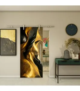 Glasschiebetür PIPE-LINE - Fotoprint Model 10