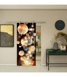 Glasschiebetür PIPE-LINE - Fotoprint Model 16