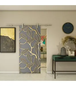 Glasschiebetür PIPE-LINE - Fotoprint Model 18