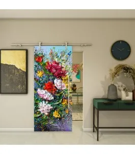 Glasschiebetür PIPE-LINE - Fotoprint Model 22