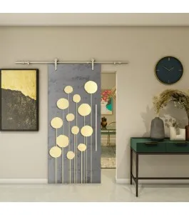 Glasschiebetür PIPE-LINE - Fotoprint Model 30