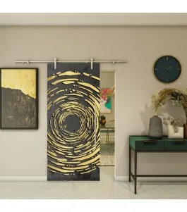 Glasschiebetür PIPE-LINE - Fotoprint Model 31