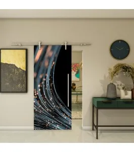 Glasschiebetür PIPE-LINE - Fotoprint Model 33