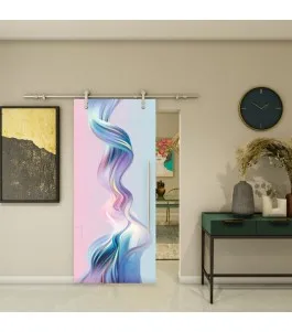 Glasschiebetür PIPE-LINE - Fotoprint Model 34