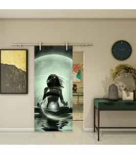 Glasschiebetür PIPE-LINE - Fotoprint Model 38