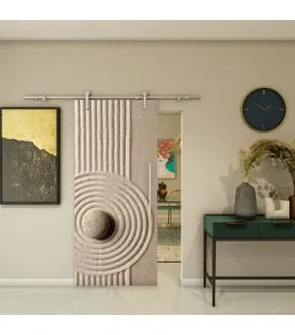 Glasschiebetür PIPE-LINE - Fotoprint Model 39