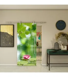 Glasschiebetür PIPE-LINE - Fotoprint Model 42